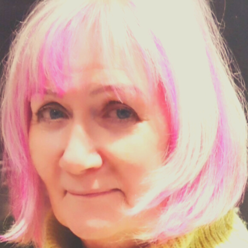 Pink hair square