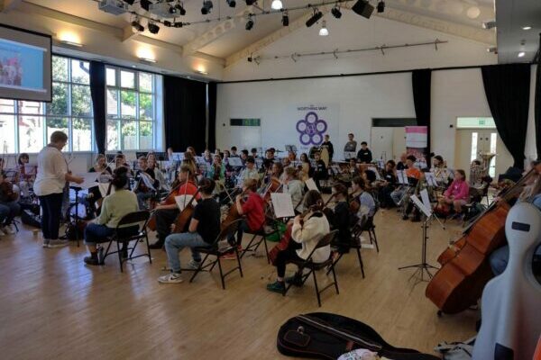 Young People Play In An Orchestra